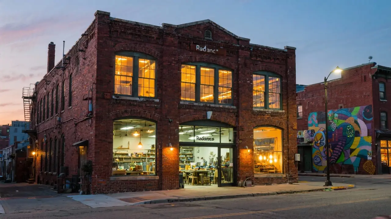 Radiance Lighting workshop in historic Baltimore building
